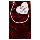 Neon Red Violas Kleine Geschenktüte (Rückseite)