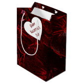 Neon Red Violas Mittlere Geschenktüte (Rückseite Schrägansicht)