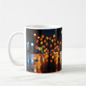 Neon-Regen Stadtlichter Kaffeetasse (Links)