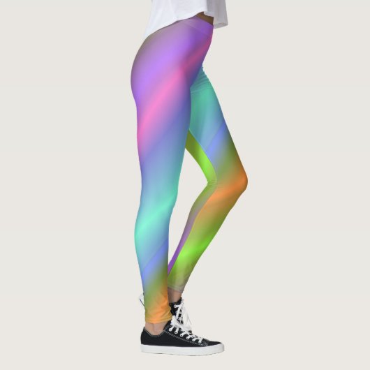 Neon Regenbogen Leggings (Rechts)