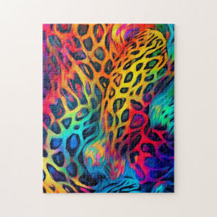 Neon-Regenbogen-Puzzle Puzzle