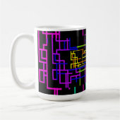 Neon-Regenbogen-Schaltkreis Kaffeetasse (Links)