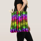 Neon-Regenbogen-Schimmerstreifen Tasche (Von Nahem)