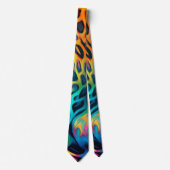 Neon-Regenbogen-Schlips Krawatte (Vorderseite)