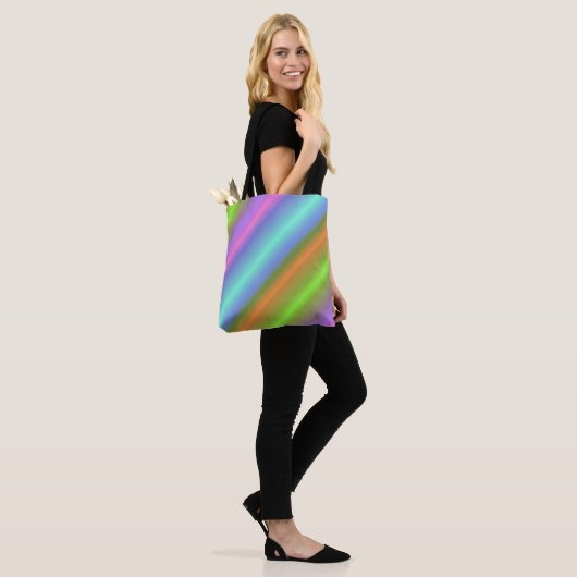 Neon Regenbogenbeutel Tasche (Am Model)