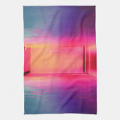 Neon Regenbogenhalle Geschirrtuch (Vertikal)