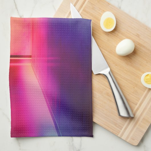 Neon Regenbogenhalle Geschirrtuch (Viertel Falte)