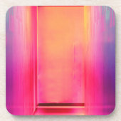 Neon Regenbogenhalle Getränkeuntersetzer (Vorderseite)