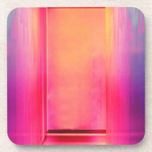 Neon Regenbogenhalle Getränkeuntersetzer