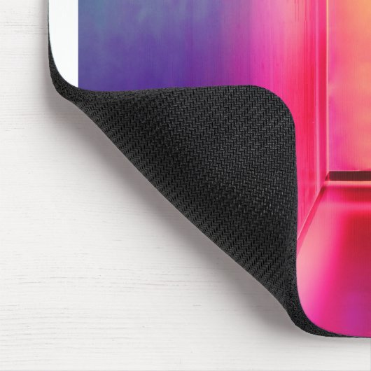Neon Regenbogenhalle Mousepad (Ecke)