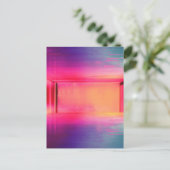 Neon Regenbogenhalle Postkarte (Stehend Vorderseite)