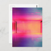 Neon Regenbogenhalle Postkarte (Vorne/Hinten)