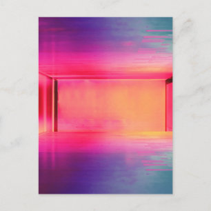 Neon Regenbogenhalle Postkarte
