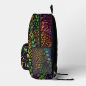 Neon Reptile Fun Monogram Bedruckter Rucksack (Rechts)