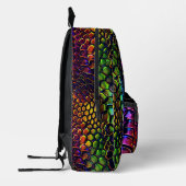 Neon Reptile Fun Monogram Bedruckter Rucksack (Links)