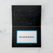 Neon Retirement Marquee on Brick Card Karte (Innenseite)