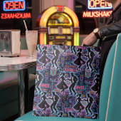 Neon Retro 1950er Rock 'n' Roll Diner Tasche