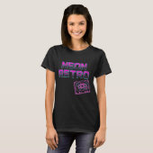 NEON RETRO - 80er Arcade Synthwave Cassette T - Sh T-Shirt (Vorne ganz)