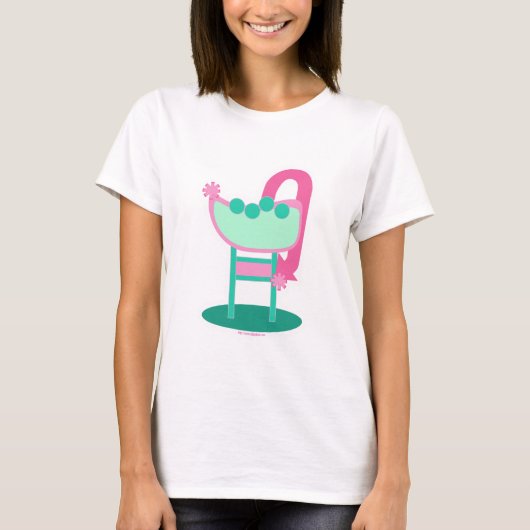 Neon Retro Fifties Sign Diner Anpassbare Kunst T-Shirt (Vorderseite)