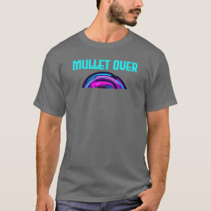 Neon-Retro-Friseurschild im Stil der 80er Jahre Mu T-Shirt