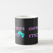 Neon-Retro-Gamer-Mama Kaffeetasse (Mittel)