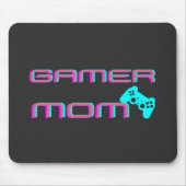 Neon Retro Gamer Mom Mousepad (Vorne)