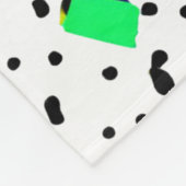 Neon Retro Memphis Geometric Chaos Pattern Fleecedecke (Ecke)