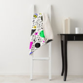 Neon Retro Memphis Geometric Chaos Pattern Sherpadecke (Beispiel)