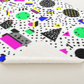 Neon Retro Memphis Geometric Chaos Pattern Sherpadecke (3/4)