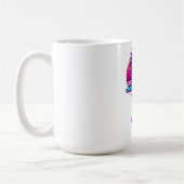 Neon Retro Synthwave Palmenbaum 80er Jahre Custom Kaffeetasse (Links)