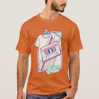 Neon-Retro-Vibes 80er 90er Vintage-Familie T-Shirt