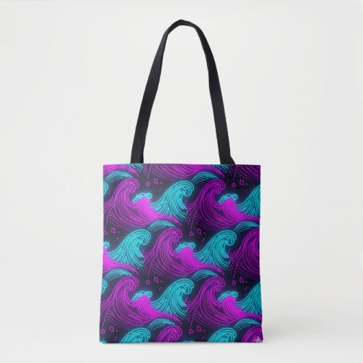 Neon Retro Wave Tasche (Vorderseite)