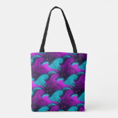 Neon-Retro-Welle Tasche (Rückseite)