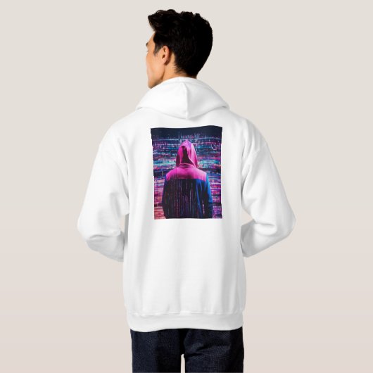 Neon Rewind Hoodie (Schwarz voll)