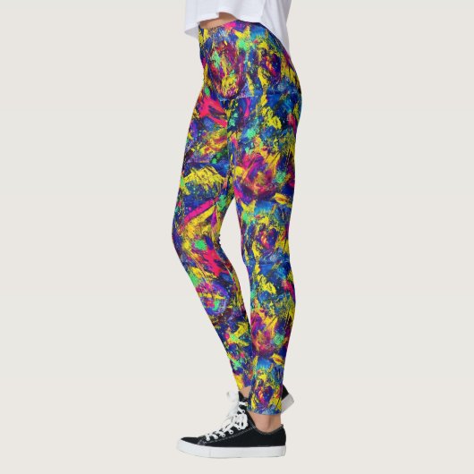 Neon Rewind Leggings aus den 80er Jahren (Links)