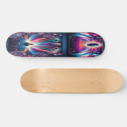 Neon Rhythm Skateboard (Horizontal)