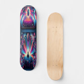 Neon Rhythm Skateboard (Vorderseite)