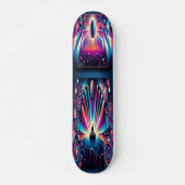 Neon Rhythm Skateboard (Vorne)