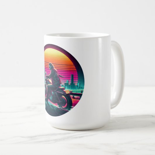 Neon Rider Kaffeetasse (VorderseiteRechts)