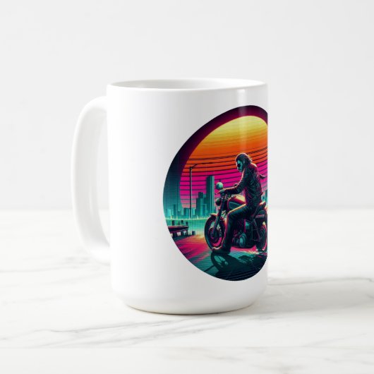 Neon Rider Kaffeetasse (Vorderseite Links)