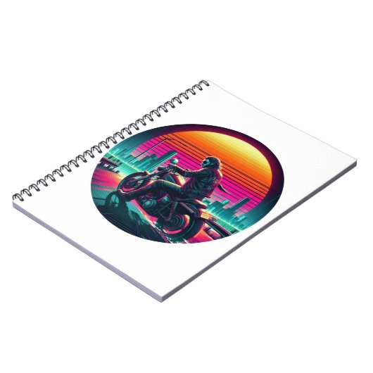 Neon Rider Notizblock (Linke Seite)