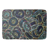 Neon Rings Badematte (Vorderseite)