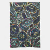 Neon Rings Geschirrtuch (Vertikal)