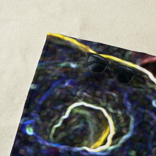 Neon Rings Strandtuch (Beispiel)