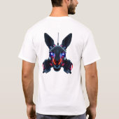 Neon Robotic Kangaroo Face T-Shirt (Rückseite)