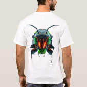 Neon Robotic Termite Face T-Shirt (Rückseite)