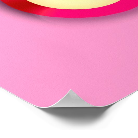 Neon Rock and Roll Poster (Ecke)