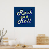 Neon Rock and Roll Poster (Küche)