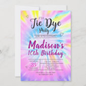 Neon Rollerskating Einladung zum Geburtstag (Vorderseite)