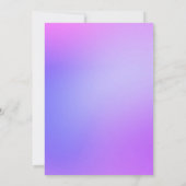 Neon-Rollschuh-Geburtstag Einladung (Rückseite)